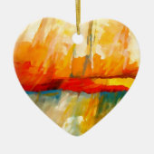 Modernes Abstrakt-expressionistisches Gemälde Keramik Ornament (Vorne)