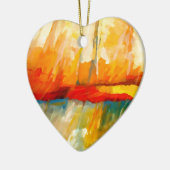 Modernes Abstrakt-expressionistisches Gemälde Keramik Ornament (Links)