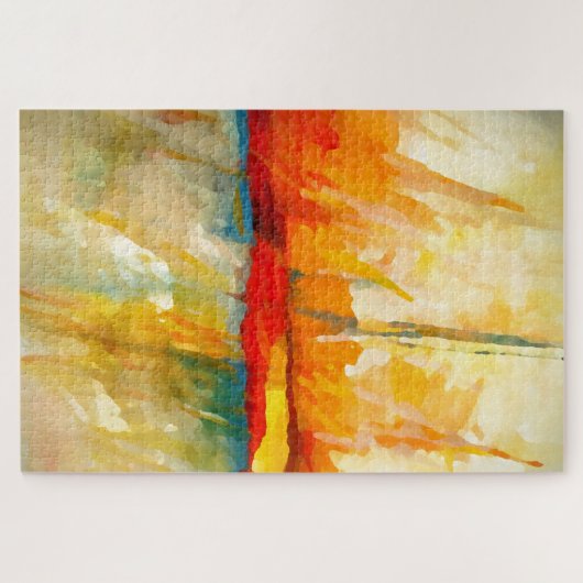 Modernes Abstrakt-expressionistisches Gemälde Puzzle (Horizontal)
