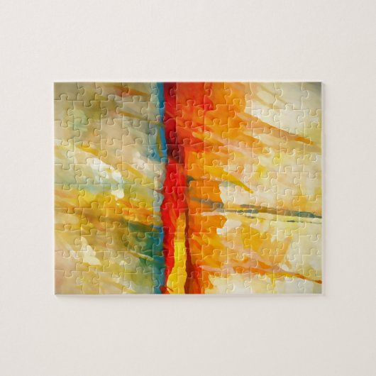 Modernes Abstrakt-expressionistisches Gemälde Puzzle (Horizontal)