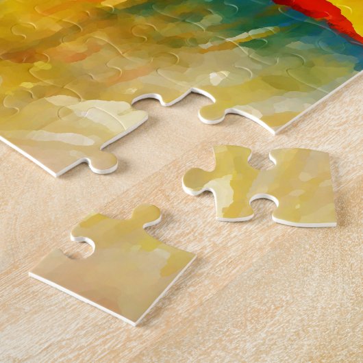 Modernes Abstrakt-expressionistisches Gemälde Puzzle (Seite)