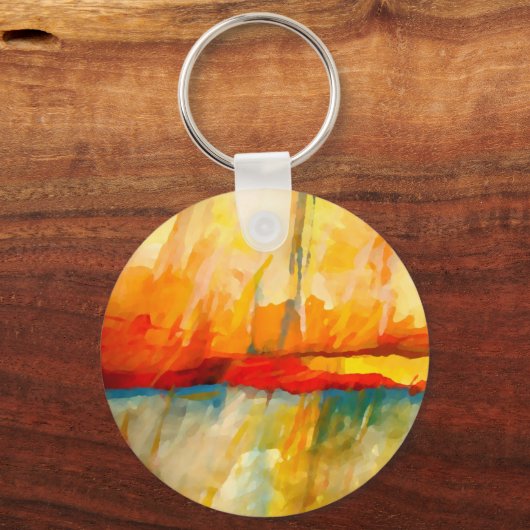 Modernes Abstrakt-expressionistisches Gemälde Schlüsselanhänger (Vorderseite)