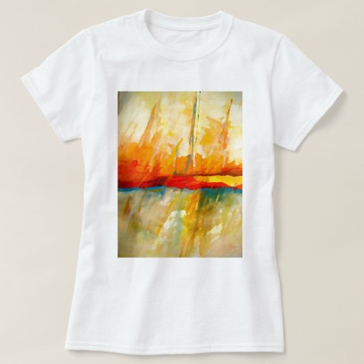 Modernes Abstrakt-expressionistisches Gemälde T-Shirt (Design vorne)