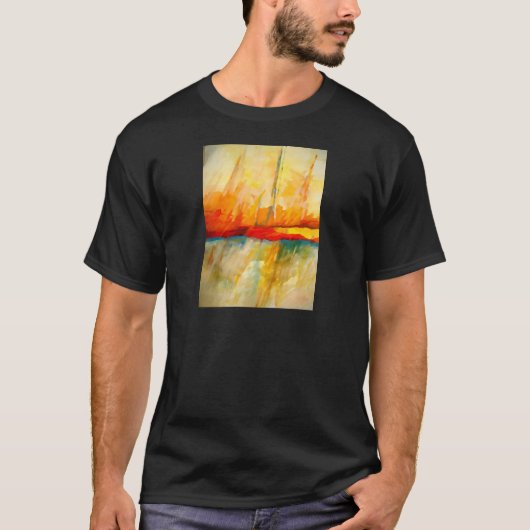 Modernes Abstrakt-expressionistisches Gemälde T-Shirt (Vorderseite)