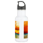 Modernes Abstrakt-expressionistisches Gemälde Trinkflasche (Rückseite)