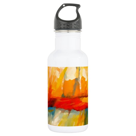 Modernes Abstrakt-expressionistisches Gemälde Trinkflasche (Vorderseite)