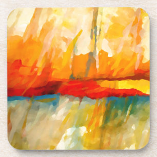 Modernes Abstrakt-expressionistisches Gemälde Untersetzer