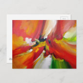 Modernes Abstrakt Expressionistisches Malen nach M Postkarte (Vorne/Hinten)