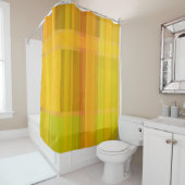 Modernes Abstrakt | Farbenfrohe Zitrusfarben Duschvorhang (Beispiel)