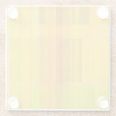 Modernes Abstrakt | Farbenfrohe Zitrusfarben Glasuntersetzer (Rückseite)