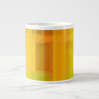 Modernes Abstrakt | Farbenfrohe Zitrusfarben Jumbo-Tasse