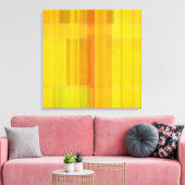 Modernes Abstrakt | Farbenfrohe Zitrusfarben Leinwanddruck (Insitu (Wohnzimmer))