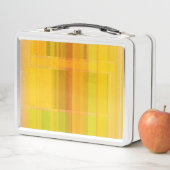 Modernes Abstrakt | Farbenfrohe Zitrusfarben Metall Brotdose (Beispiel)