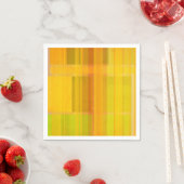 Modernes Abstrakt | Farbenfrohe Zitrusfarben Serviette (Beispiel)
