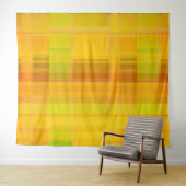 Modernes Abstrakt | Farbenfrohe Zitrusfarben Wandteppich (Beispiel (Horizontal))