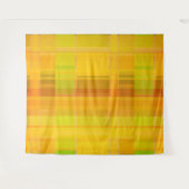 Modernes Abstrakt | Farbenfrohe Zitrusfarben Wandteppich (Vorderseite (Horizontal))