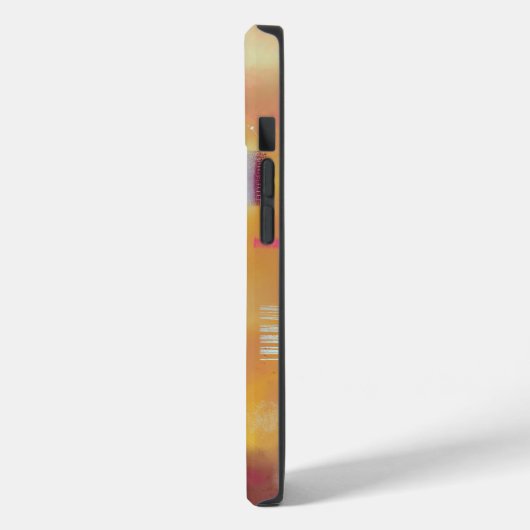 Modernes Abstrakt-Gelb Case-Mate iPhone Hülle (Rückseite / Links)