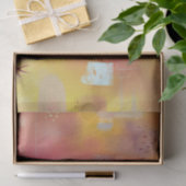 Modernes Abstrakt-Gelb Seidenpapier (Geschenk)