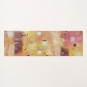 Modernes Abstrakt-Gelb Yogamatte (Rückseite (Horizontal))