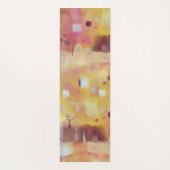 Modernes Abstrakt-Gelb Yogamatte (Rückseite)