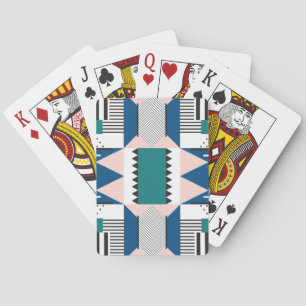 Modernes Abstrakt: Geometrischer Nahtloser Stil Spielkarten