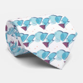 Modernes Abstrakt geometrisches Angesagtes 50er Ku Krawatte (Gerollt)