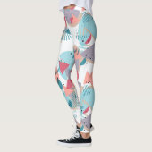 Modernes Abstrakt geometrisches Angesagtes 50er Ku Leggings (Links)