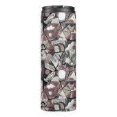 Modernes abstrakt geometrisches Digitalmuster 46 Thermosbecher (Rückseite)