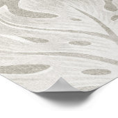 Modernes Abstrakt geometrisches Leaf Wall Art Post Poster (Ecke)