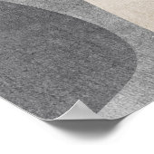 Modernes Abstrakt geometrisches Leaf Wall Art Post Poster (Ecke)