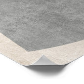 Modernes Abstrakt geometrisches Mauerwerk Poster (Ecke)