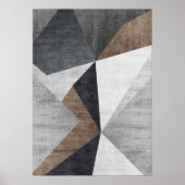 Modernes Abstrakt geometrisches Mauerwerk Poster (Vorne)