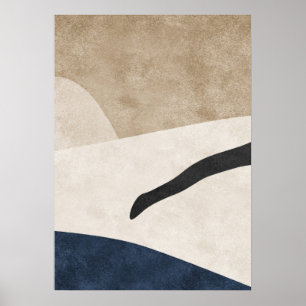 Modernes Abstrakt geometrisches Mauerwerk Poster