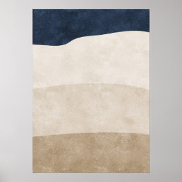 Modernes Abstrakt geometrisches Mauerwerk Poster