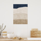 Modernes Abstrakt geometrisches Mauerwerk Poster (Küche)