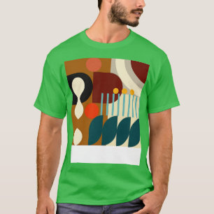 Modernes Abstrakt geometrisches Muster Bauhaus Doo T-Shirt