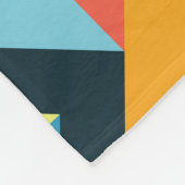 Modernes Abstrakt geometrisches Muster. Fleecedecke (Ecke)