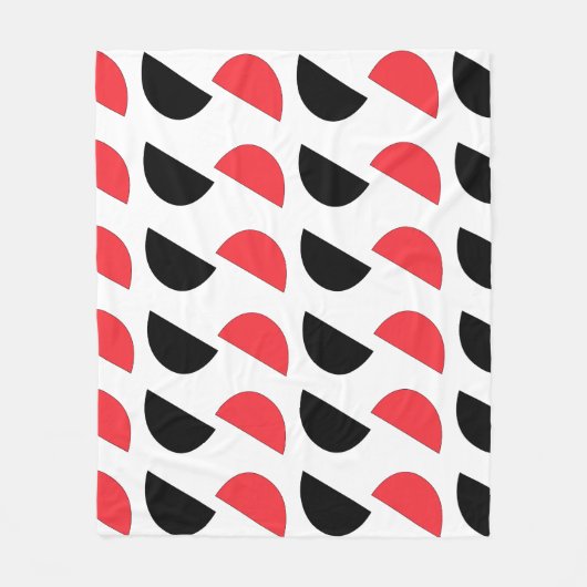 Modernes Abstrakt geometrisches Muster Fleecedecke (Vorderseite)