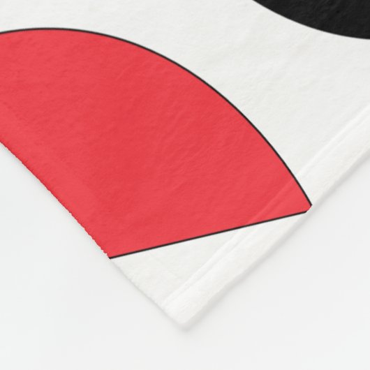 Modernes Abstrakt geometrisches Muster Fleecedecke (Ecke)