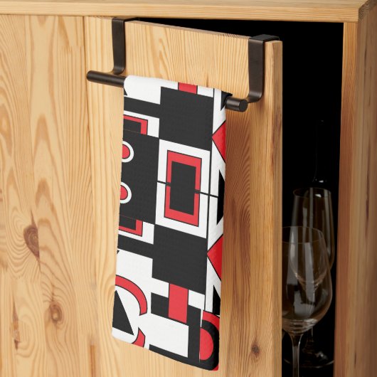 Modernes Abstrakt geometrisches Muster Geschirrtuch (Drittel gefaltet)