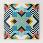 Modernes Abstrakt geometrisches Muster. Puzzle (Horizontal)