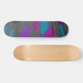Modernes Abstrakt geometrisches Muster Skateboard (Horizontal)