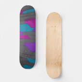 Modernes Abstrakt geometrisches Muster Skateboard (Vorderseite)