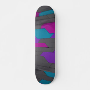 Modernes Abstrakt geometrisches Muster Skateboard