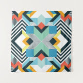Modernes Abstrakt geometrisches Muster. Wandteppich (Vorderseite (Horizontal))