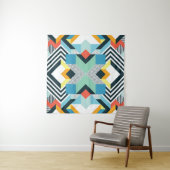 Modernes Abstrakt geometrisches Muster. Wandteppich (Beispiel (Horizontal))