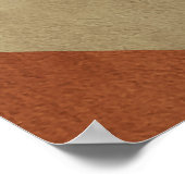 Modernes Abstrakt geometrisches Mustermauerwerk Poster (Ecke)