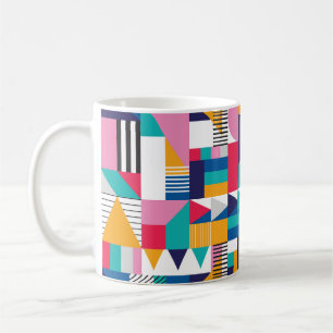 Modernes Abstrakt geometrisches nahtloses Muster Kaffeetasse