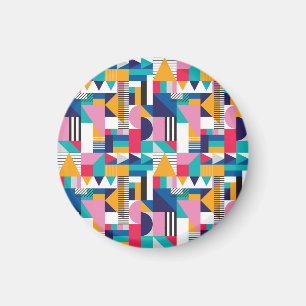 Modernes Abstrakt geometrisches nahtloses Muster Magnet