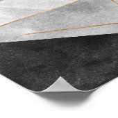 Modernes Abstrakt geometrisches Wall Art Poster (Ecke)